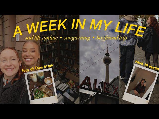 TRYING TO MOVE ON - a weekly vlog. | healing from loss, mein 3. song & boyfriend trip nach berlin :)