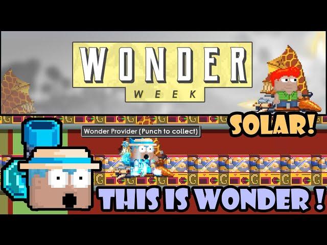 100 WONDER PROVIDERS + NEW SOLAR SURFER!! ️ | GrowTopia Wonder Week 2024