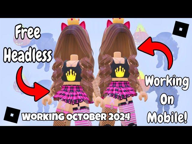 WORKING FREE HEADLESS ON ROBLOX!  Working October 2024 | Roblox Free Headless