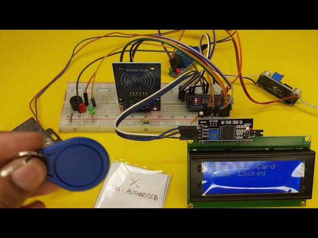 RFID Based Door Lock System using Arduino and MFRC522 RFID Scanner