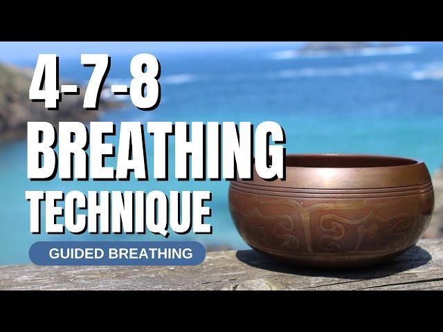 Relaxing 4-7-8 Breathing Guided by Singing Bowls