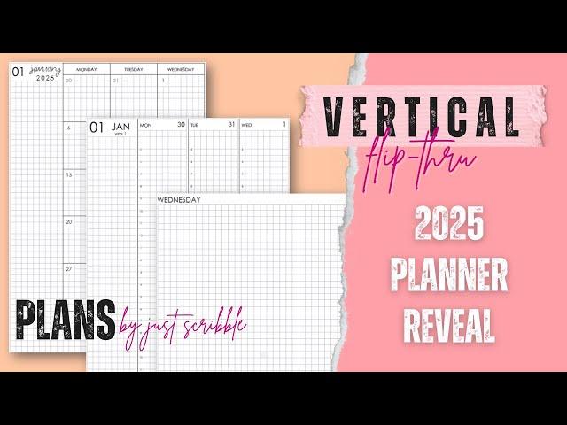 2025 Planner Reveal // Plans by Just Scribble (Vertical) Flip-Thru