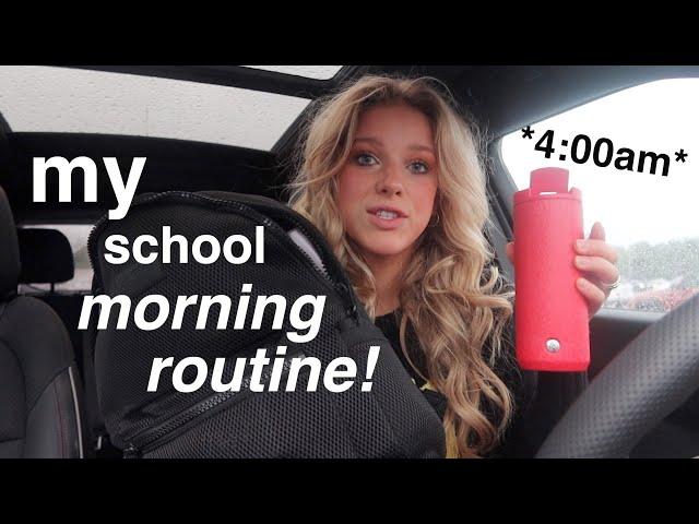 my 4:00am high school morning routine vlog!