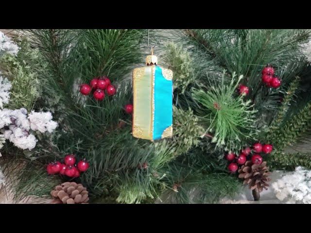 Wine Country Suitcase - Glass Christmas Ornament