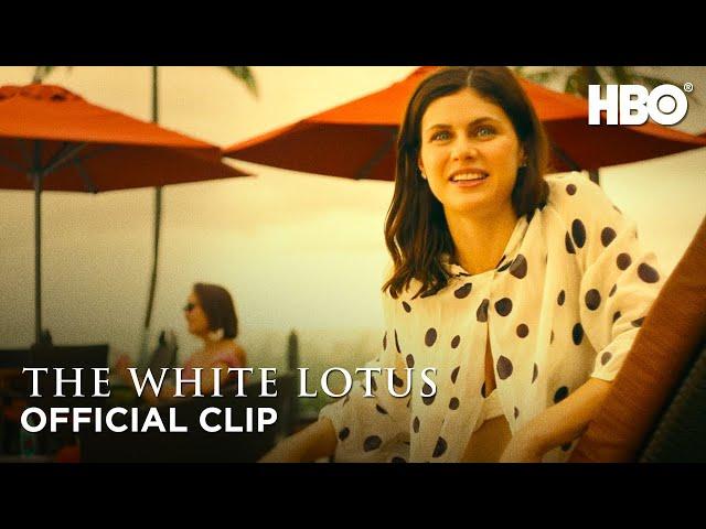 Rachel Meets Olivia & Paula By the Pool | The White Lotus | HBO