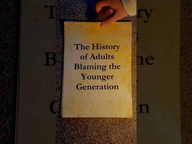 The History of Adults Blaming the Younger Generation