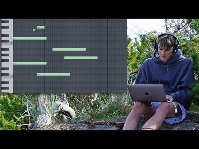 Making a CHILL Beat Outside In Nature | FL Studio Cook Up