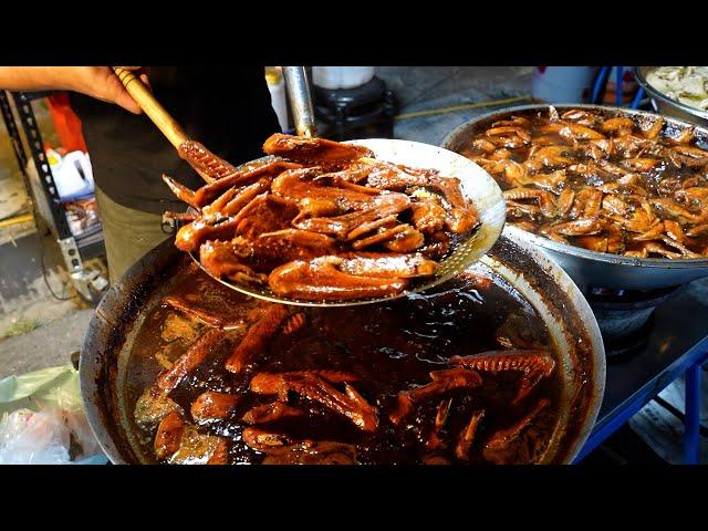 Amazing!! Popular food at Dadu Night Market - the stalls are packed with people