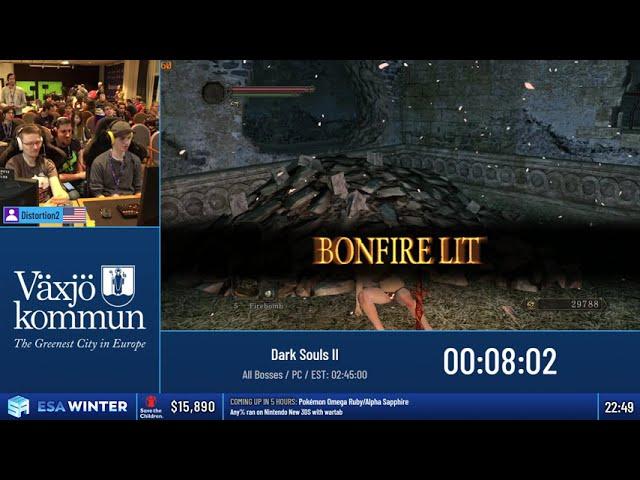 #ESAWinter19 Speedruns - Dark Souls II [All Bosses] by Distortion2