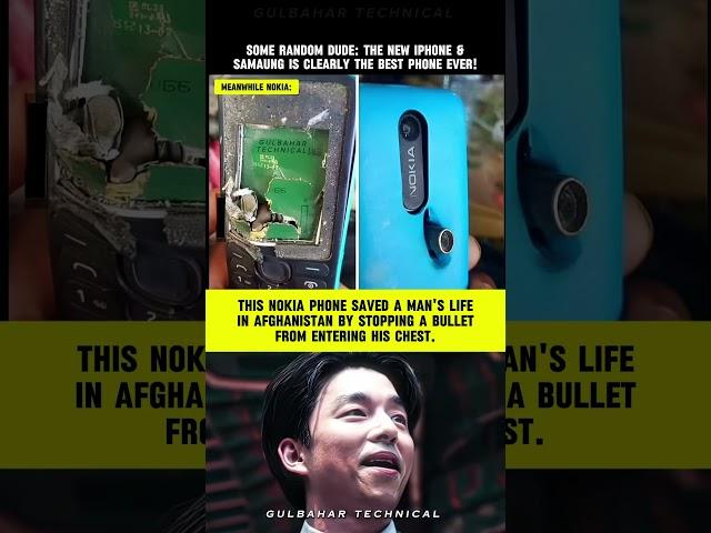 Nokia blocked a bullet in Afghanistan | Modern iPhones can’t survive a soft drop 