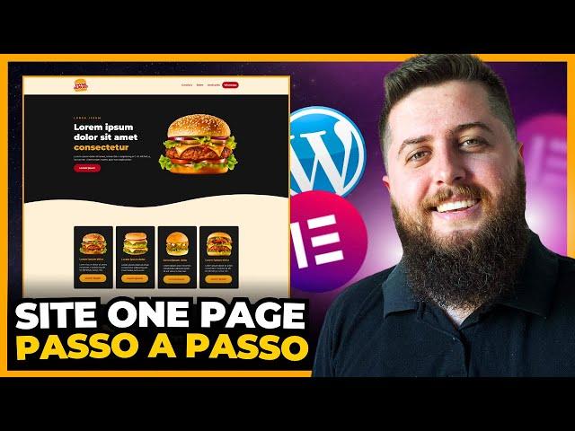 Como criar um SITE INCRÍVEL estilo ONE PAGE | WordPress + Elementor