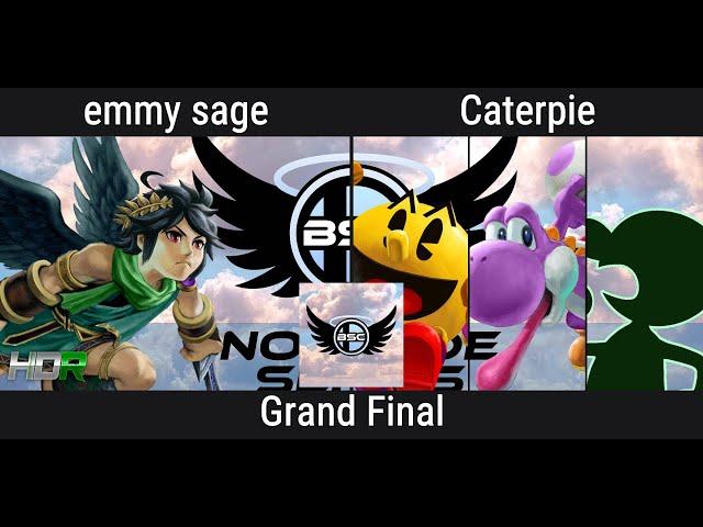 emmy sage [W] (Dark Pit) VS Caterpie [L] (Pac-Man, Yoshi, Mr. G&W) | NOTCADE Series #98 Grand Finals