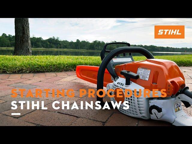 Starting Procedures for STIHL Chain Saws | STIHL Tips