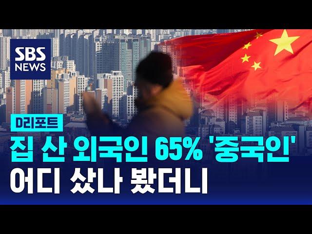 지난해 외국인 부동산매수 65%가 중국인…부천·화성 등에 집중 / SBS / #D리포트