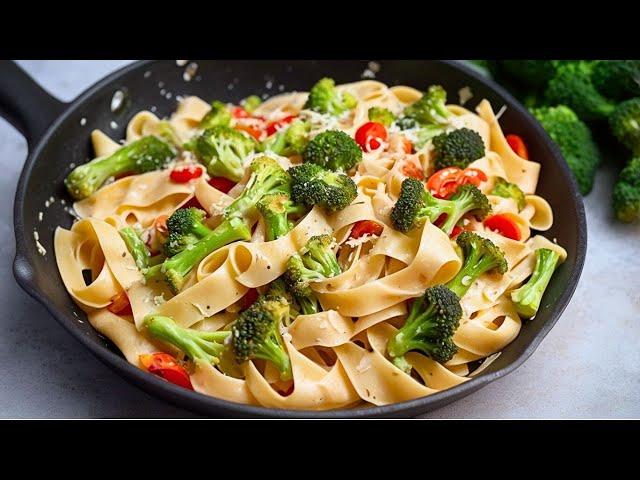 God, how delicious! In winter you have to eat more vegetables! Easy recipe! Broccoli noodle pan