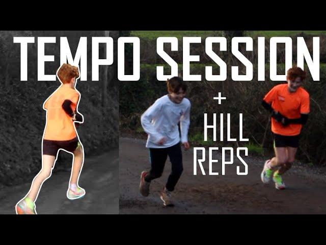 TEMPO SESSION + HILLS | Sub 5 minute mile training