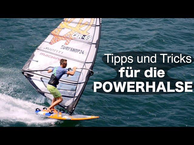 Windsurf-Lernen: Die Powerhalse stehen & durchgleiten!  | Tutorial