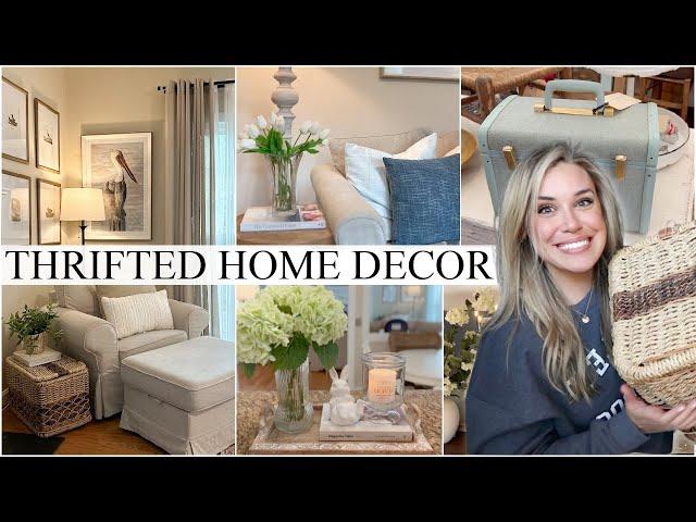 HOME DECOR IDEAS ON A BUDGET | THRIFT WITH ME, HAUL & HOW TO STYLE - THRIFTED HOME DECORATING IDEAS