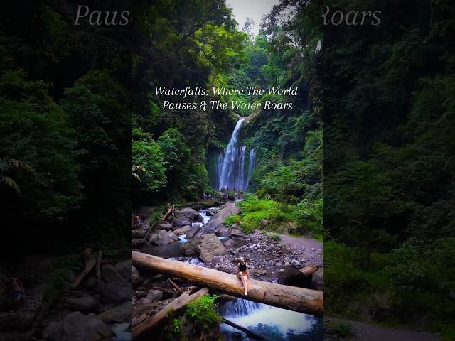 The Best Waterfall In Indonesia?  #indonesia #waterfall #lombok #lomboktrip #indonesiatravel