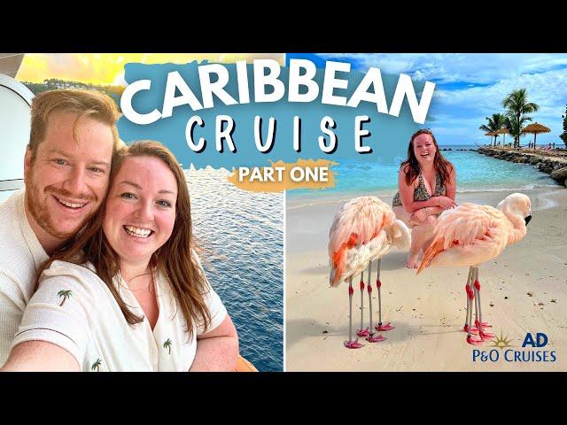 CARIBBEAN CRUISE!  PART ONE • Aruba Flamingos, Barbados Turtles & Britannia Tour  P&O Cruises AD