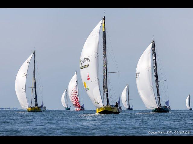 Départ de la CIC Normandy Channel Race 2024 x Legallais Team Voile