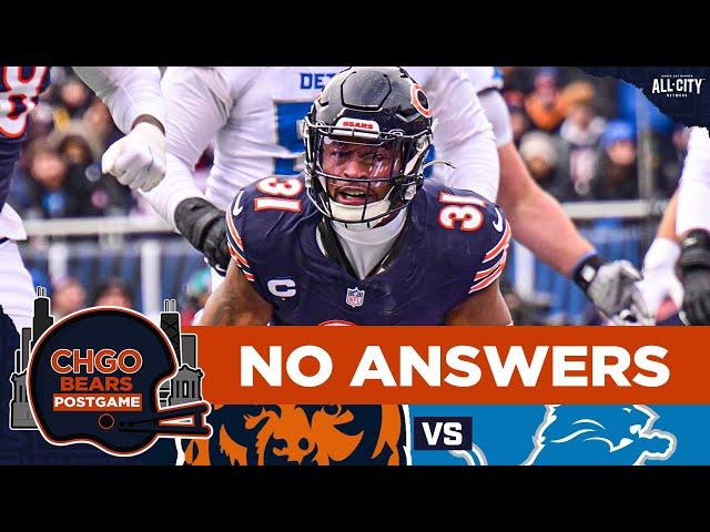 BEARS POSTGAME: Chicago Bears defense has NO ANSWERS for Ben Johnson, Detroit Lions | CHGO Bears