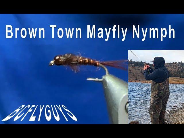 Brown Town Mayfly Nymph Fly Pattern Fly Tying Tutorial