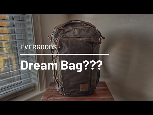 Evergoods CTB20 WAXED CANVAS Review - Dream Everyday Carry Backpack???