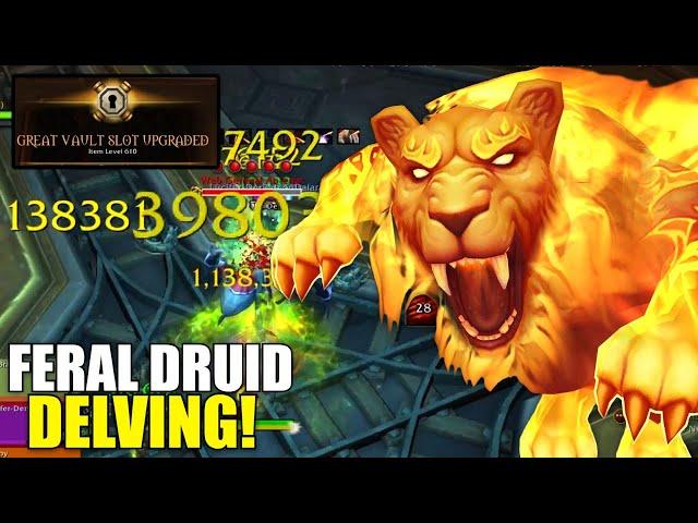 Feral Druid Level 8 Delve Adventures! BRUTAL (FULL VOD)