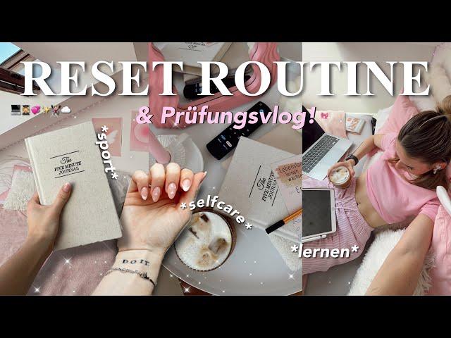 reset routine  + uni vlog | prüfung, lernen, selfcare ️