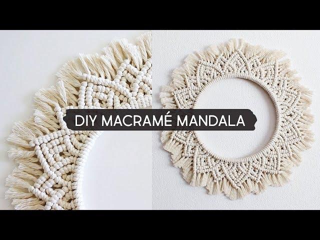 DIY Macramé Mandala Wall Hanging