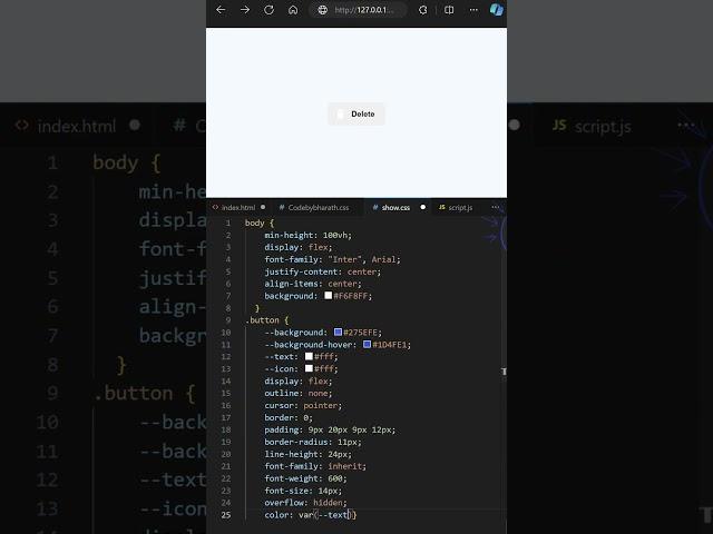 Day 016 - micro css delete button animation v2 #coding #cssanimation #webdevelopment #frontend #css