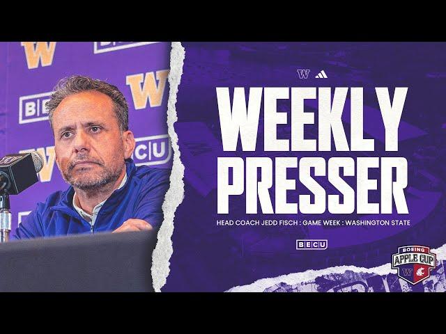 Head Coach Jedd Fisch Game Week Press Conference: Washington State