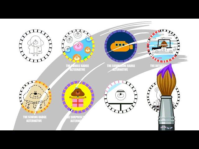 Colouring | Every Hey Duggee Alternative Badge - Part 4