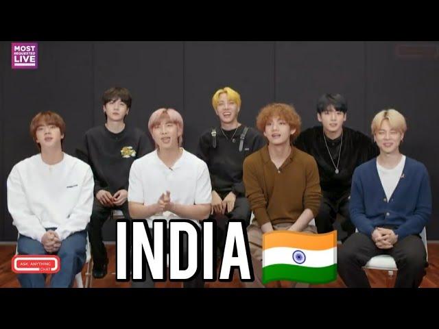 BTS answers a question from indian army