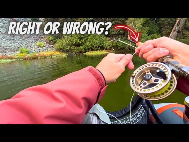 Which is the RIGHT way to do it? (fly fishing tip)