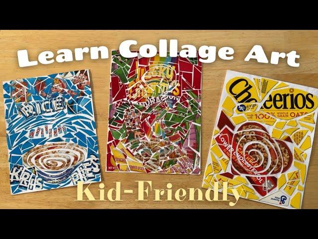 Amazing Collage Technique with Cereal Boxes | Step by Step