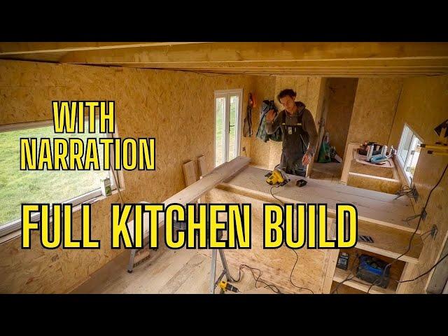 Off Grid Cabin Kitchen Build - Full with NARRATION