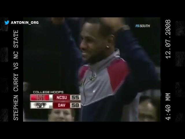 When Davidson Stephen Curry Impressed LeBron James (12.07.2008) - 44 Pts vs NC State