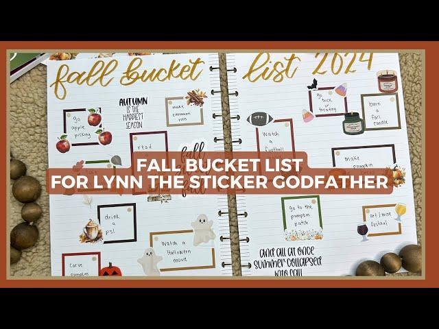 DIY Fall Bucket List | Patreon Spread for Lynn