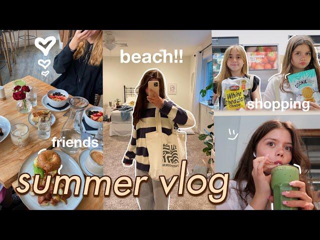 FIRST WEEK OF SUMMER VLOG 2023  beach day, friends, shopping, hauls, and more :)