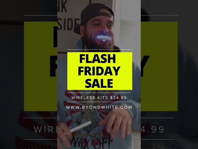 Flash Friday Alert!  Get your Wireless Teeth Whitening Kit for just $34.99! #teethwhitening #shorts