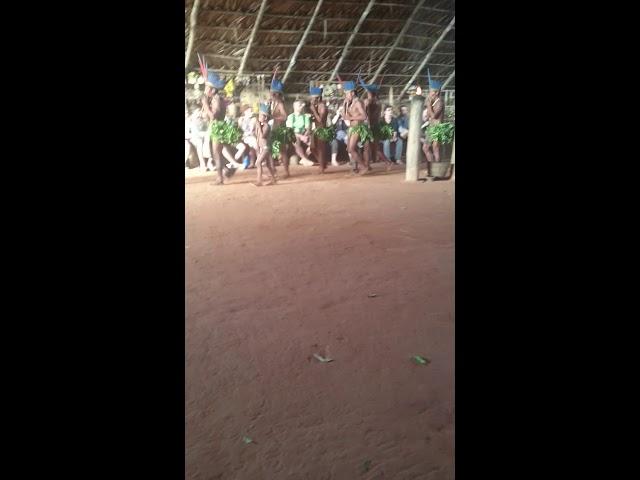 Joining in on the dance with the Tucano Indians (Amazon Rainforest)