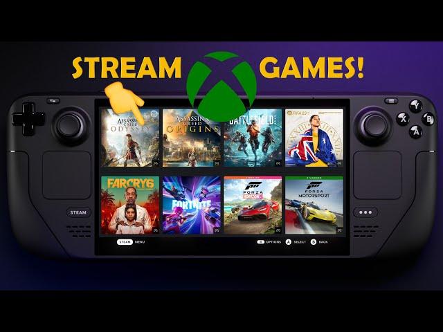 Xbox Games on Steam Deck with Game Pass! EASY SETUP for Xbox Cloud Gaming