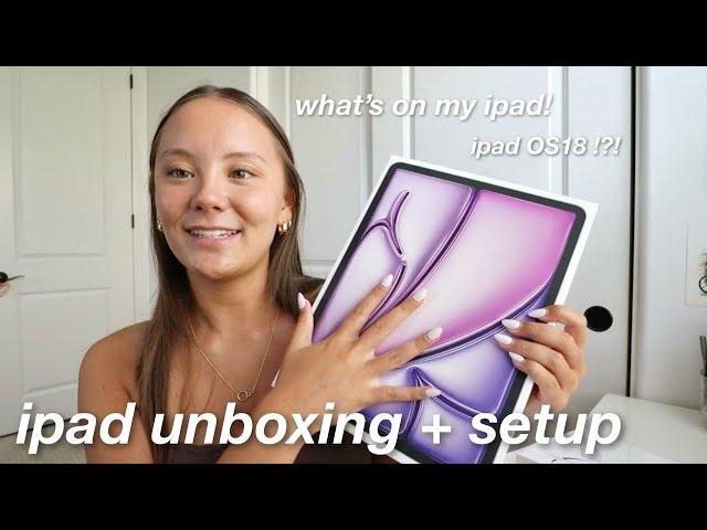 IPAD UNBOXING + SETUP! - what’s on my ipad 2024 