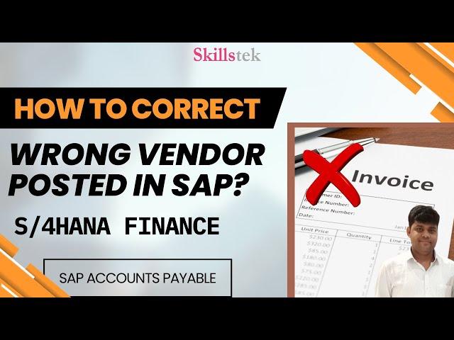 How To Correct Wrong Vendor Posted in SAP S4 HANA? | Accounts Payable | SAP FICO Interview Questions