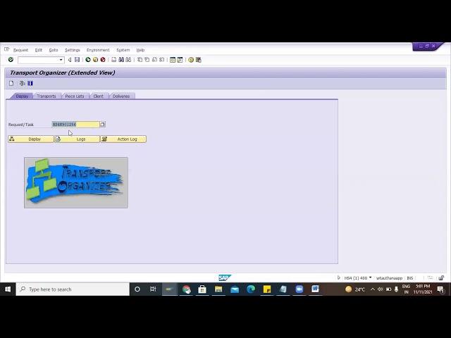 SAP Training Session - 9 (English) | How to change the description of released TR ?