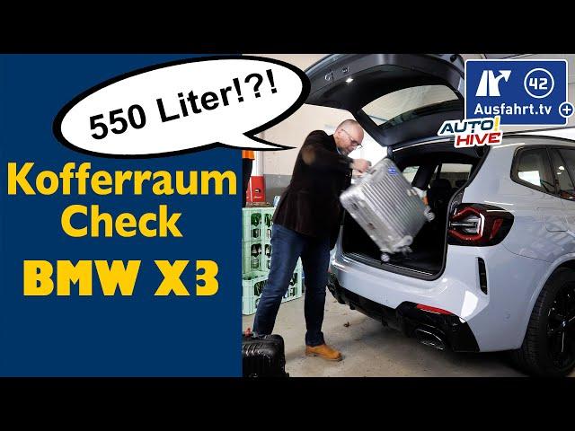 Kofferraum-Check: BMW X3 G01 LCI - was passt in den Kofferraum? Fahrrad? Leiter? Koffer? Taschen?