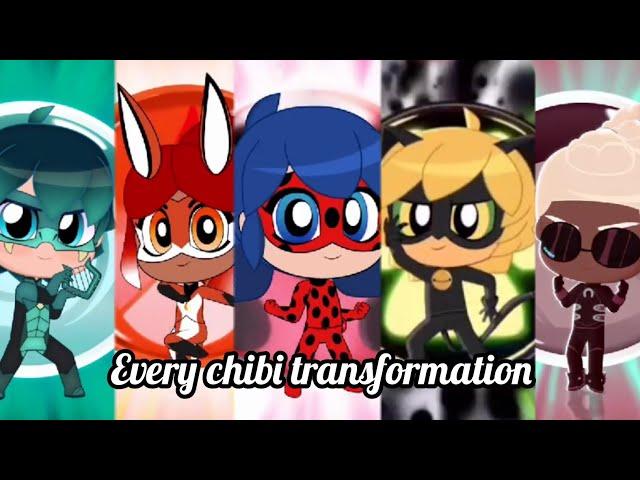 Miraculous Chibi Transformation and Power Scene!