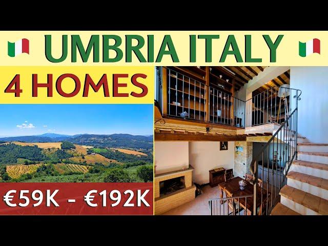 4 HOMES for SALE in ITALY | Amazing Italian Houses in Umbria